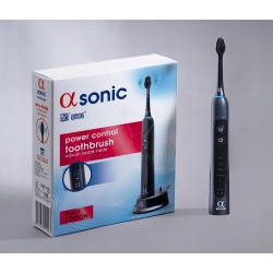 ALFA SONIC Szczoteczka soniczna 5 trybów czarna 4