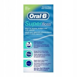 Nić Super Floss Oral B nić ortodontyczna do mostów
