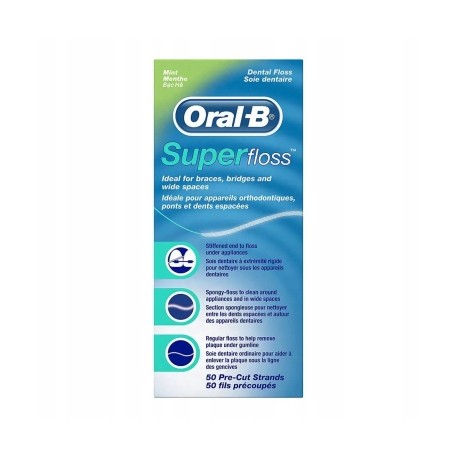 Super-Floss Oral B- nić ortodontyczna, do mostów